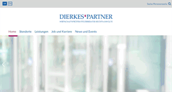Desktop Screenshot of dierkes-partner.de